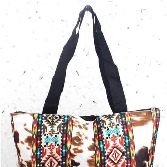 🙂 DAKOTA RANCH WITH BLACK TRIM TOTE BAG - Picture 2 of 2
